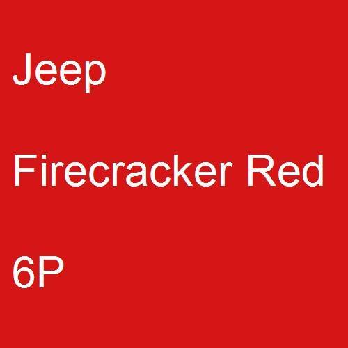 Jeep, Firecracker Red, 6P.